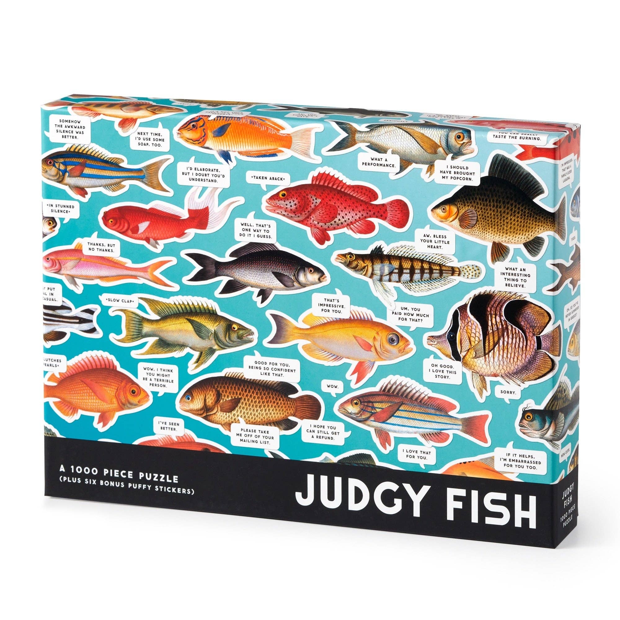 Judgy Fish 1000 Piece Puzzle - Box Turtle