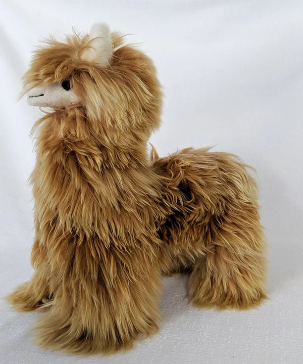 Jumbo Alpaca Fur Alpaca - Light Brown - Box Turtle