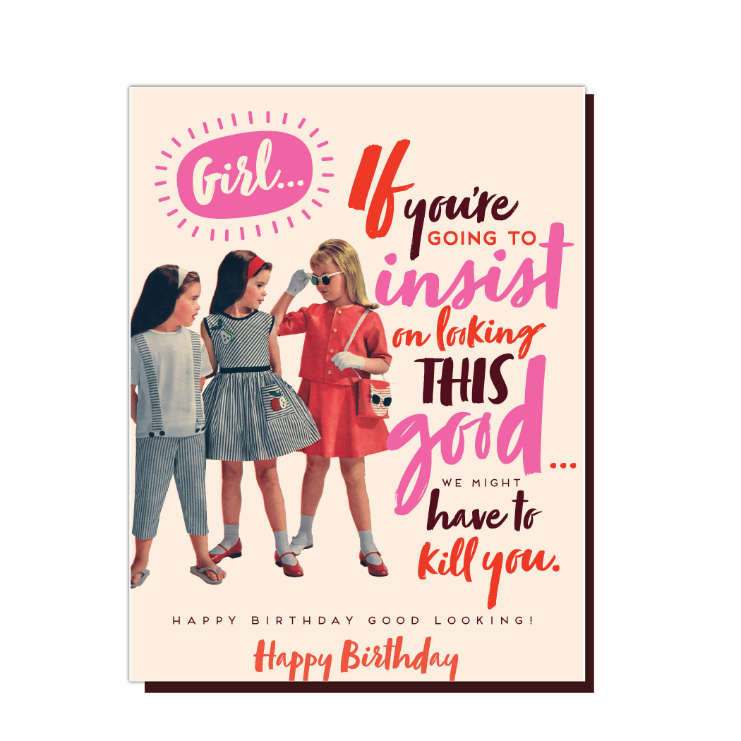 Kill You Birthday Card - Box Turtle
