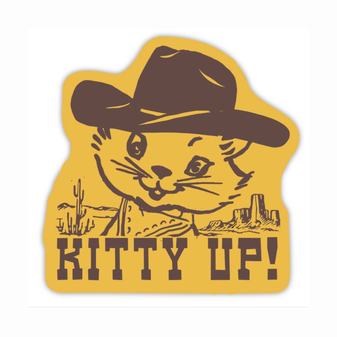 Kitty Up Sticker - Box Turtle