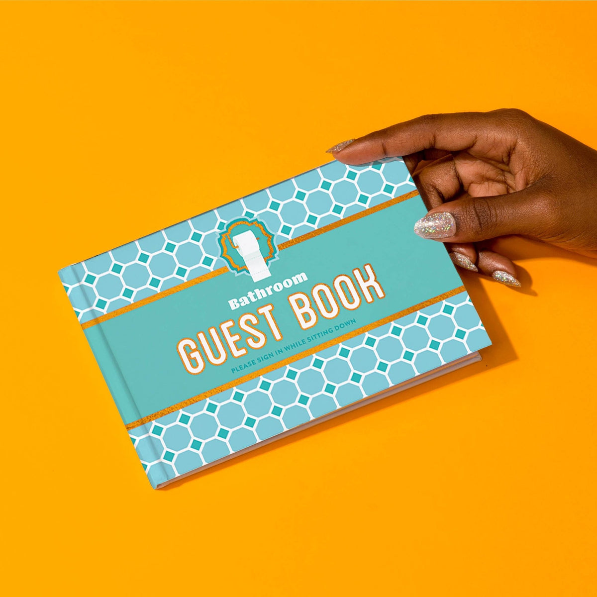 Knock Knock Bathroom Guestbook - Box Turtle