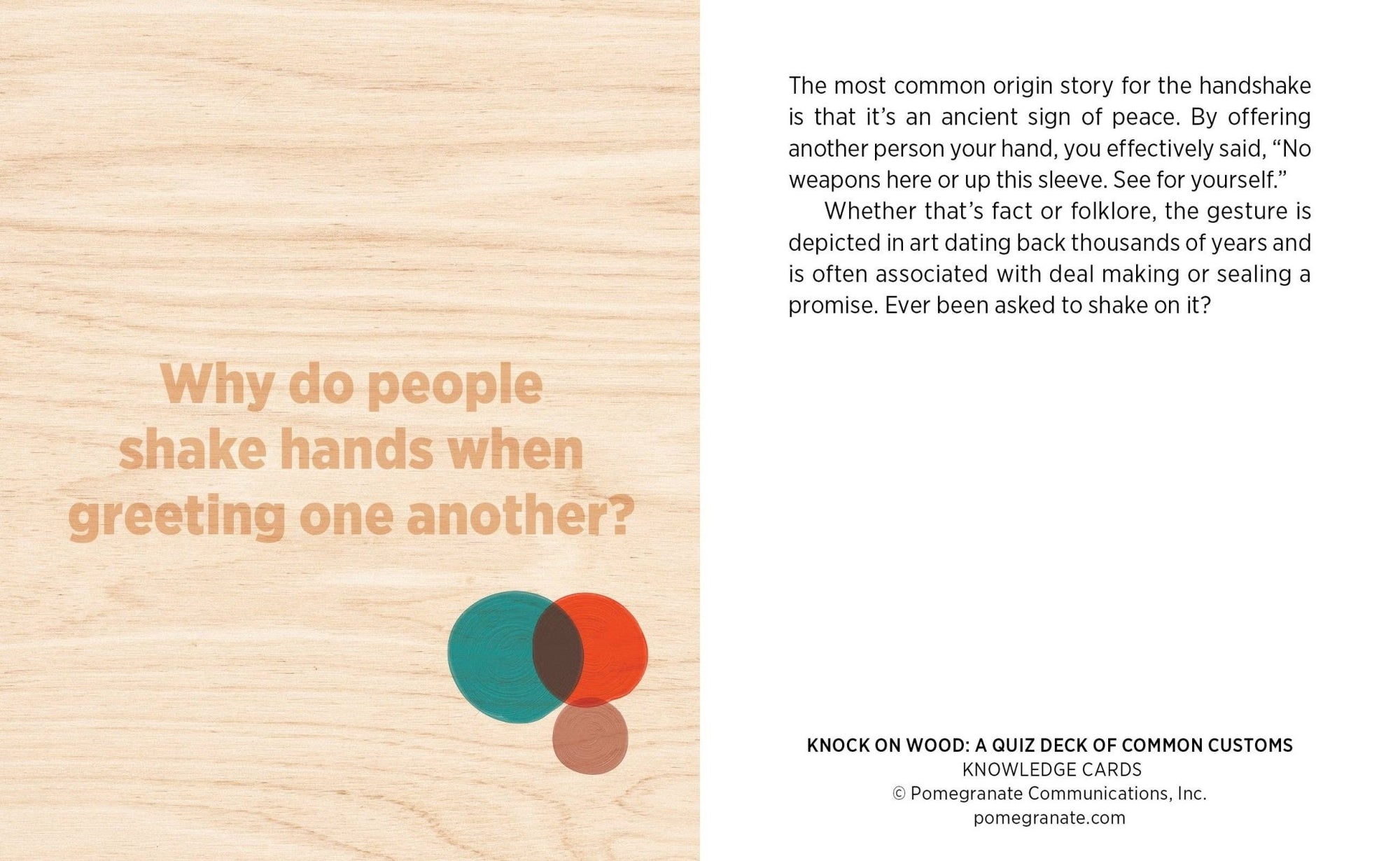 Knock on Wood Common Customs Knowledge Cards - Box Turtle