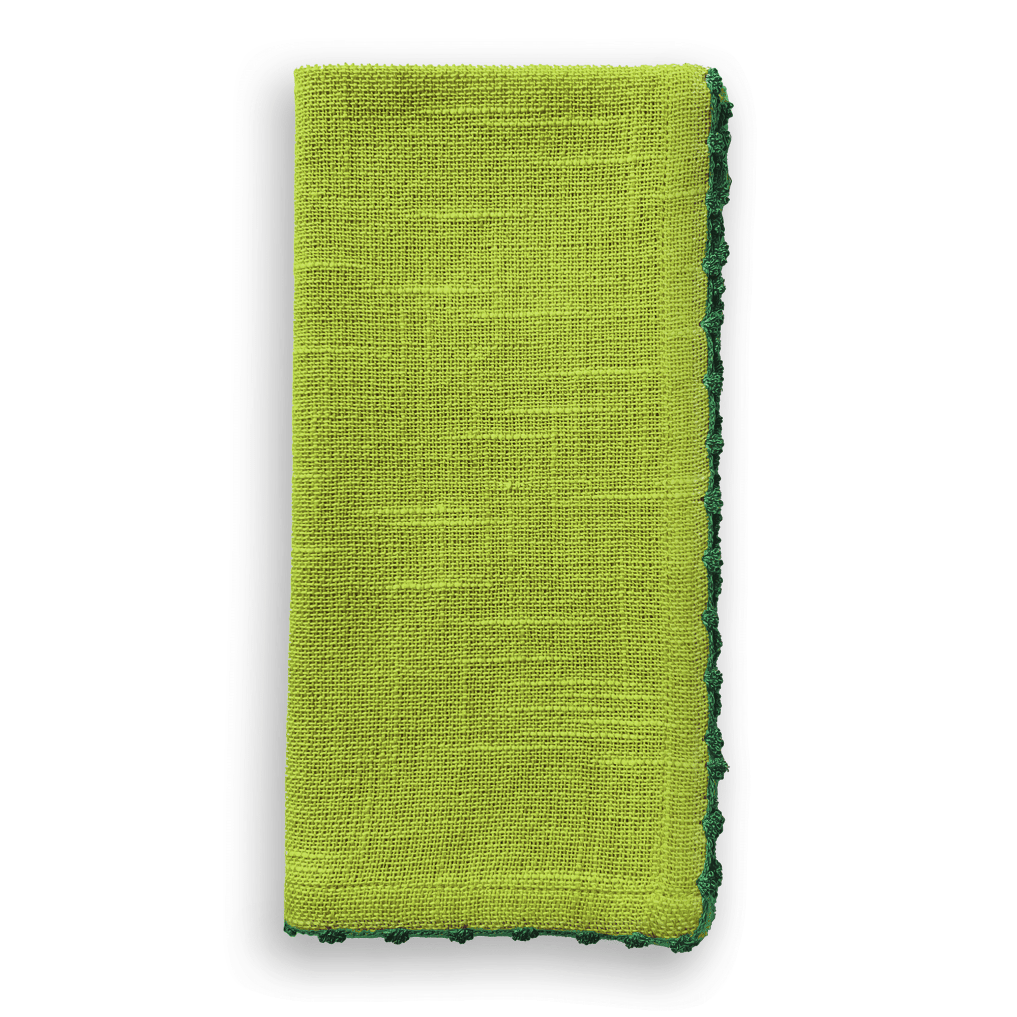 Knotted Edge Fern Cotton Napkin - Box Turtle