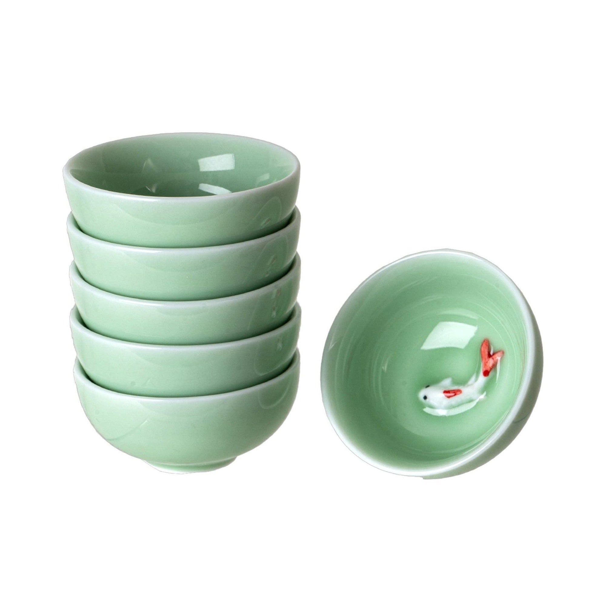 Koi Fish Kung Fu Tea Cup - Box Turtle