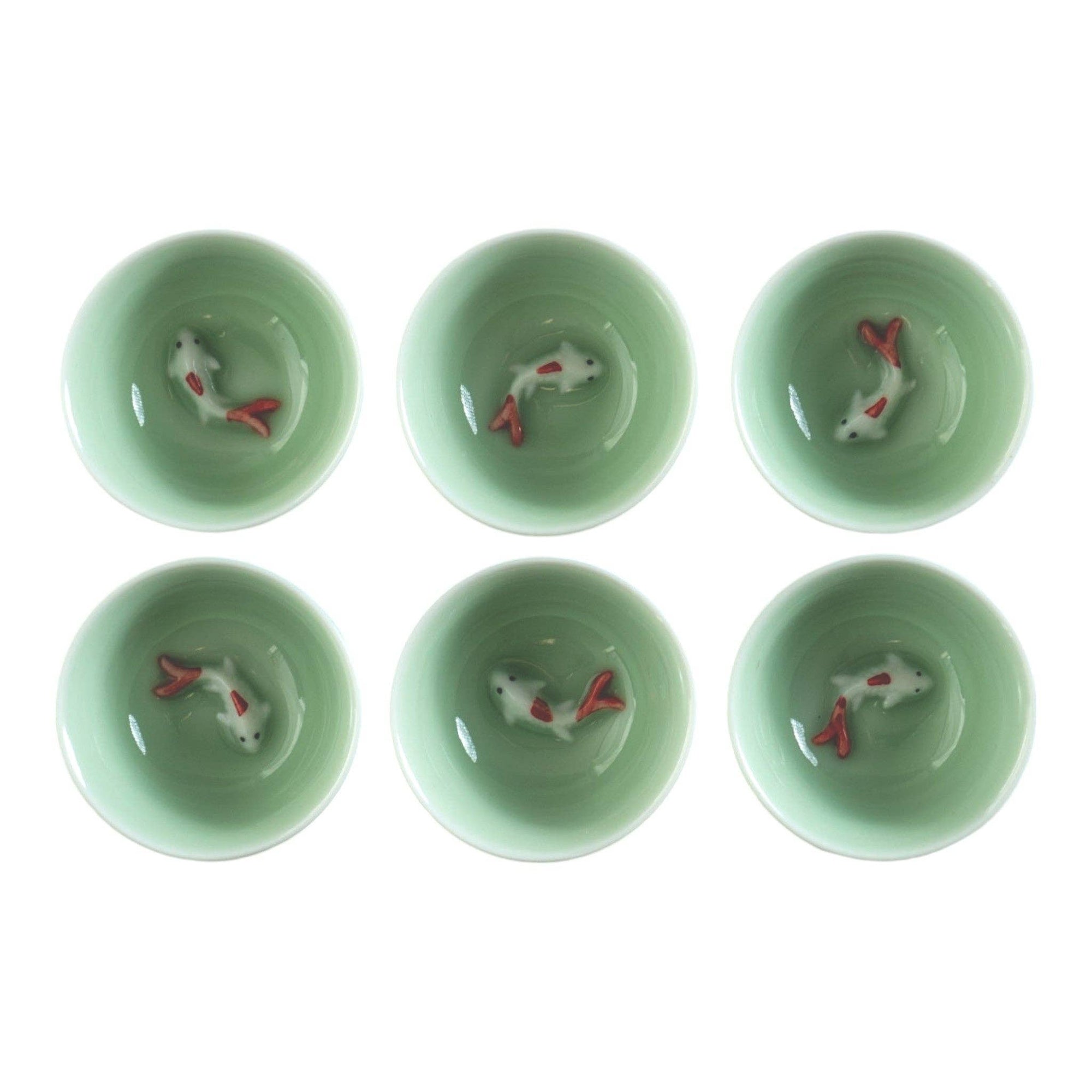 Koi Fish Kung Fu Tea Cup - Box Turtle
