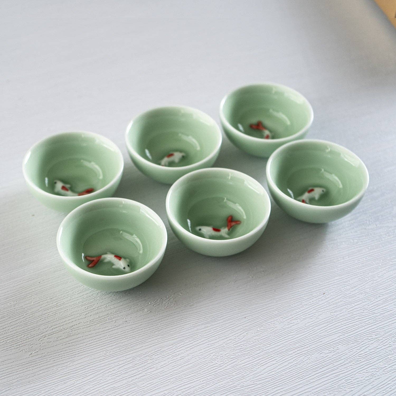 Koi Fish Kung Fu Tea Cup - Box Turtle