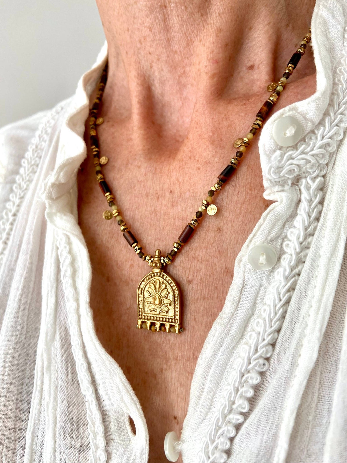 Kreema Necklace - Box Turtle