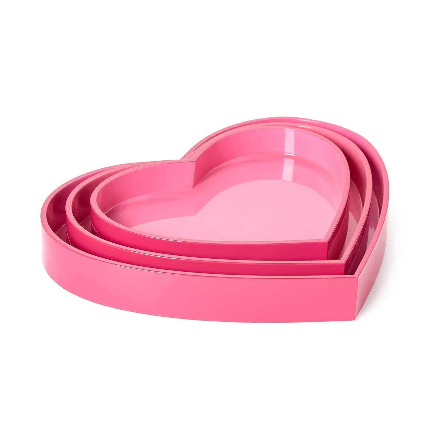 Lacquered Heart Trays - Box Turtle
