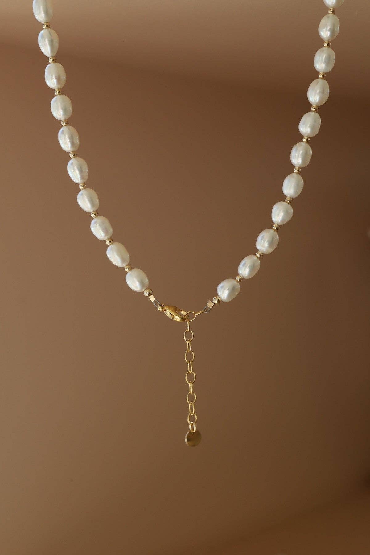 Laguna Rice Pearl Necklace - Box Turtle