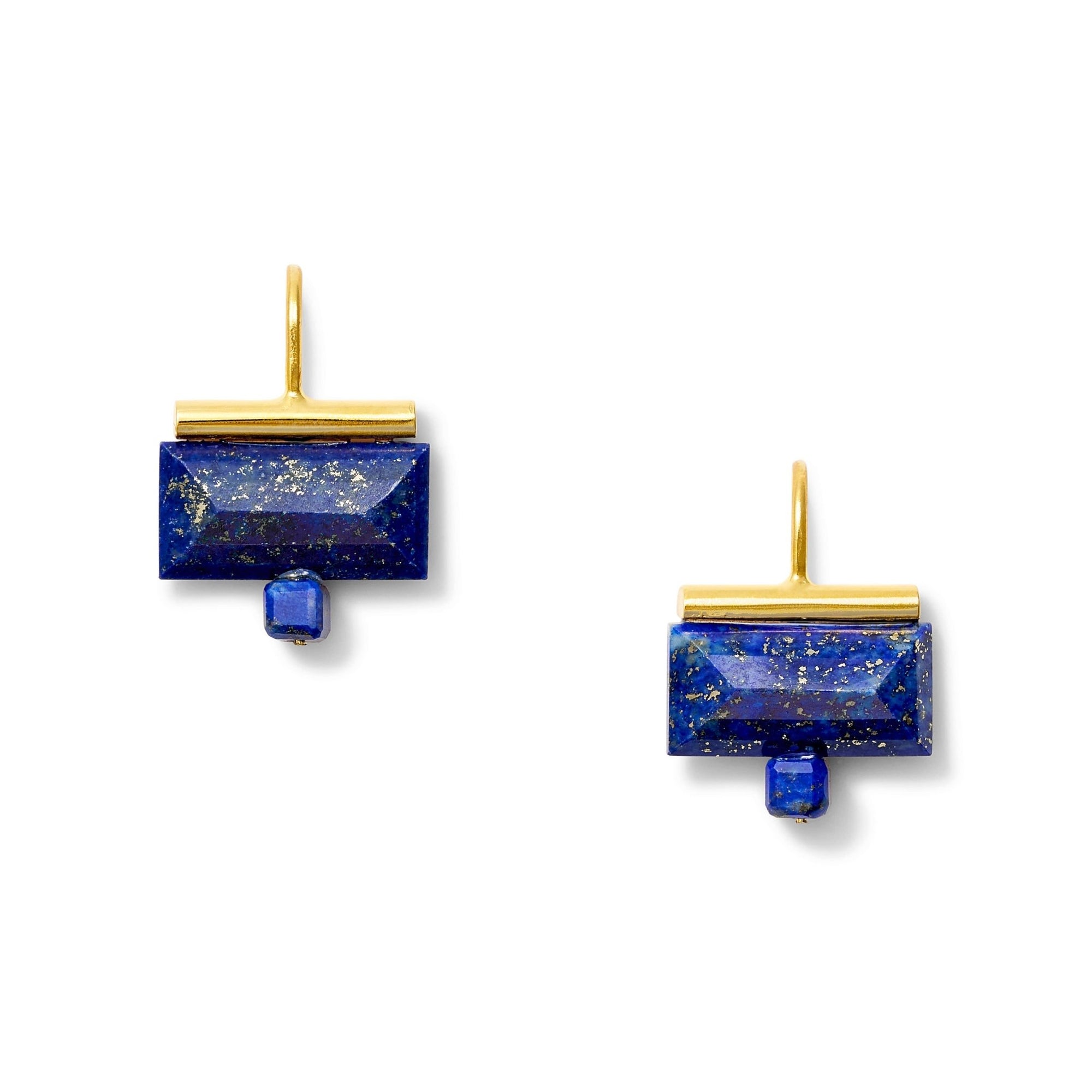 Lapis Lazuli Horizon Earrings - Box Turtle