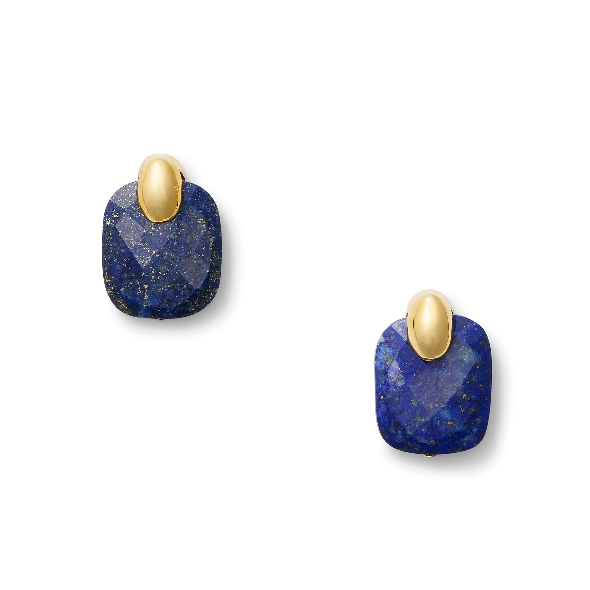Lapis Lazuli Palazzo Earring - Box Turtle