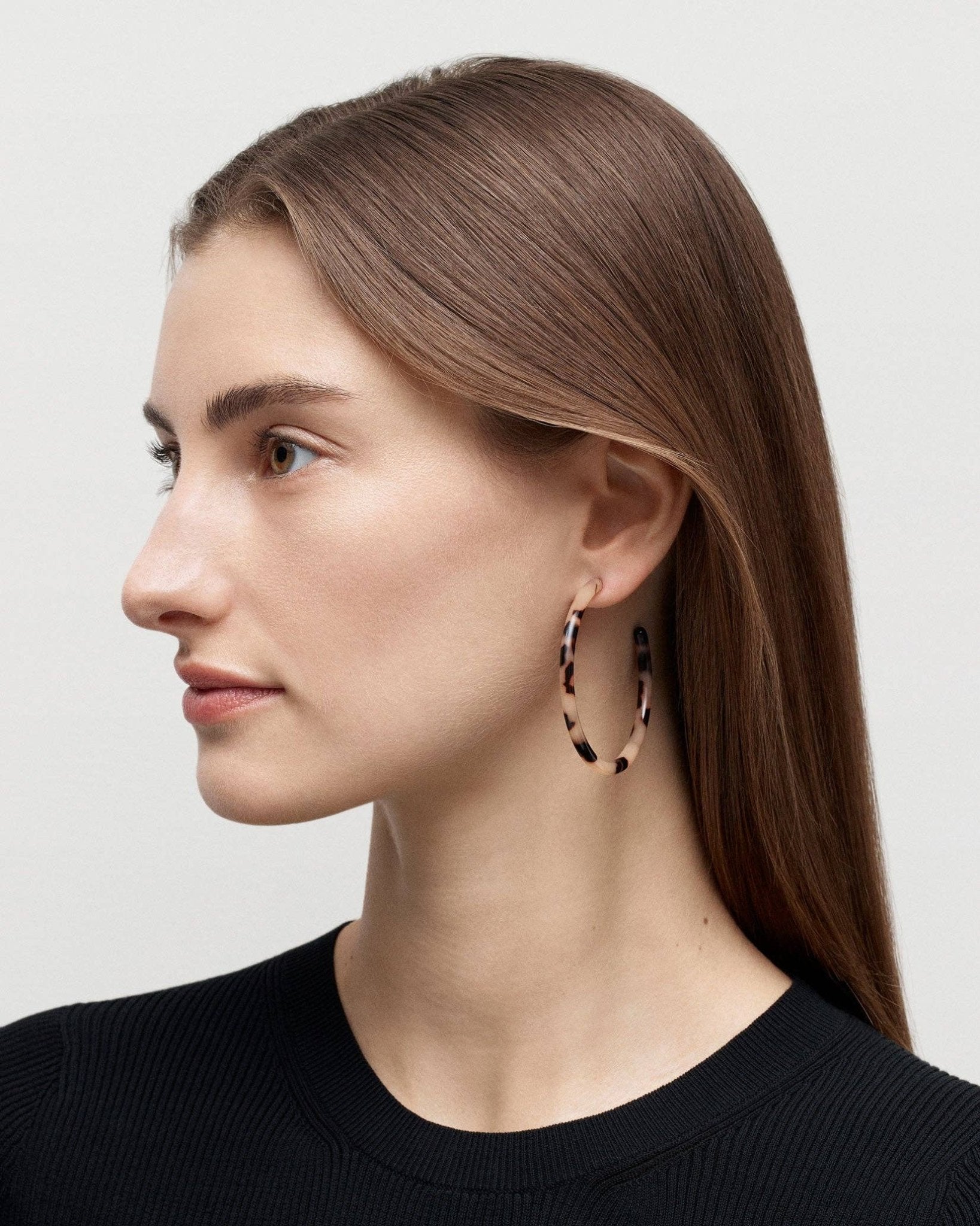 Large Hoops in Astral Mint - Box Turtle