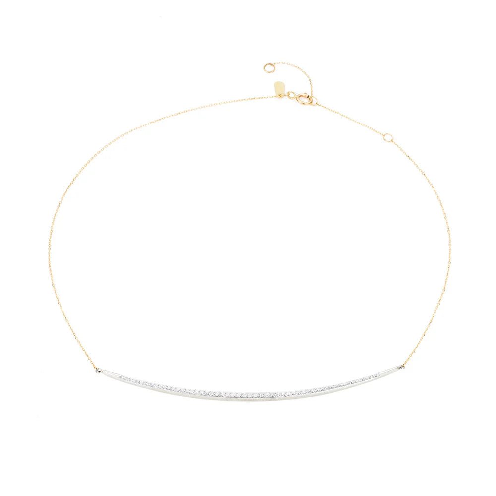 Large Pavé Curve Collar - Box Turtle