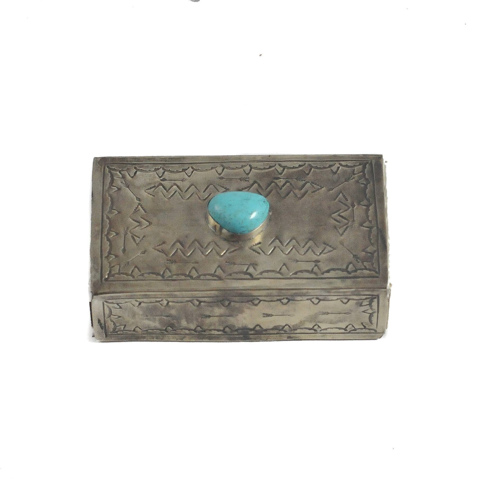 Large Stamped Matchbox Cover - Box Turtle