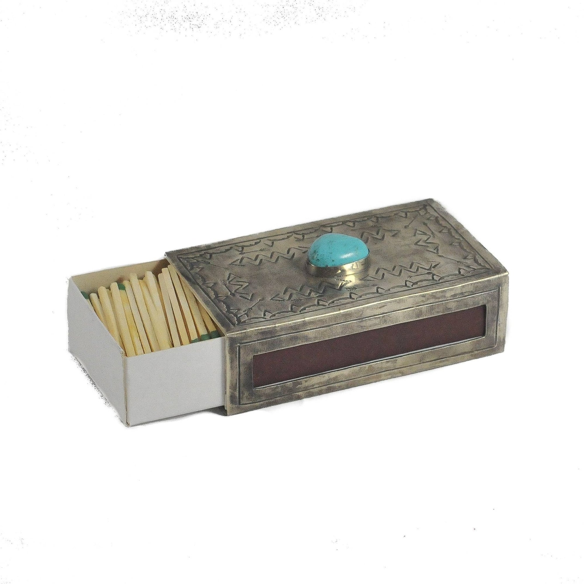 Large Stamped Matchbox Cover - Box Turtle
