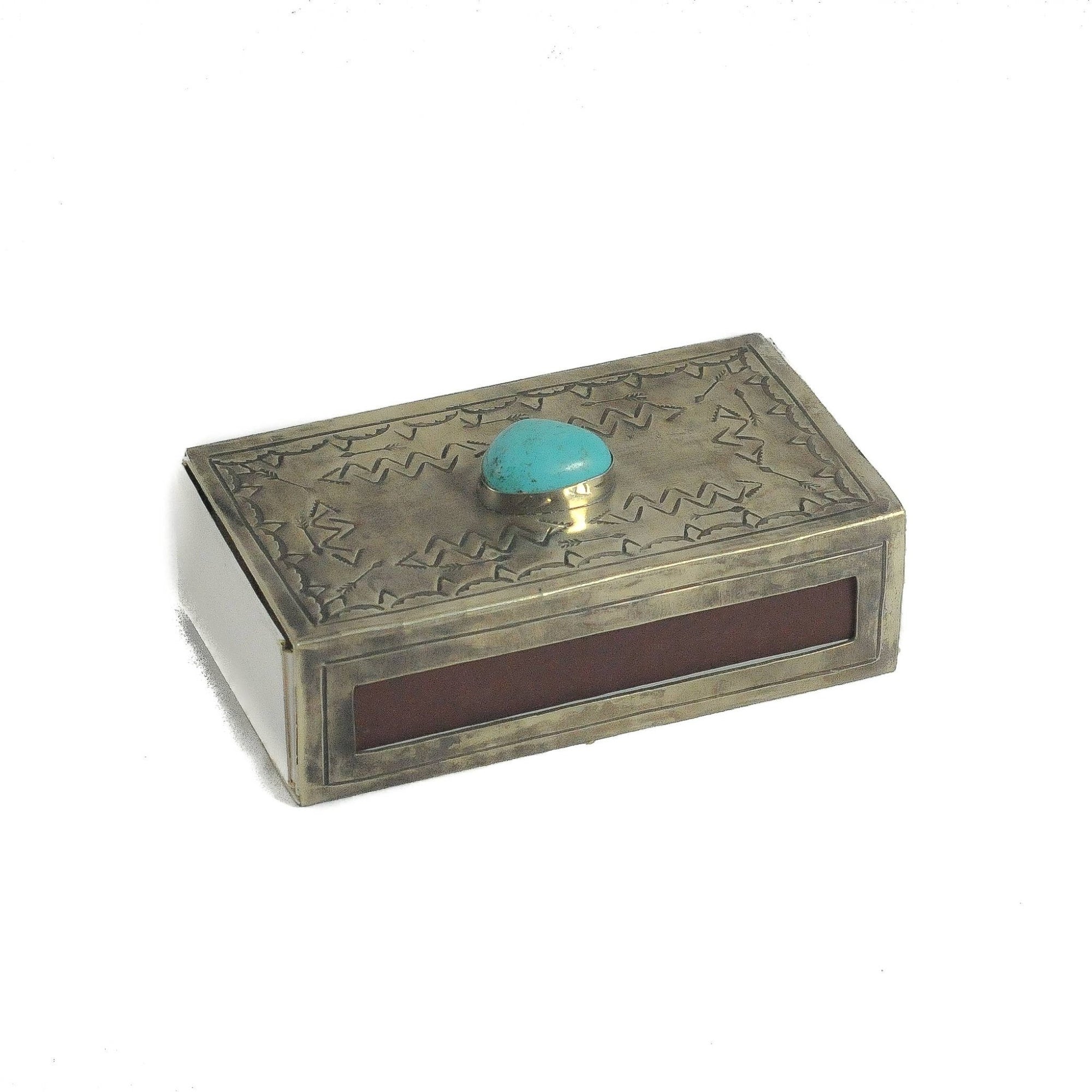 Large Stamped Matchbox Cover - Box Turtle