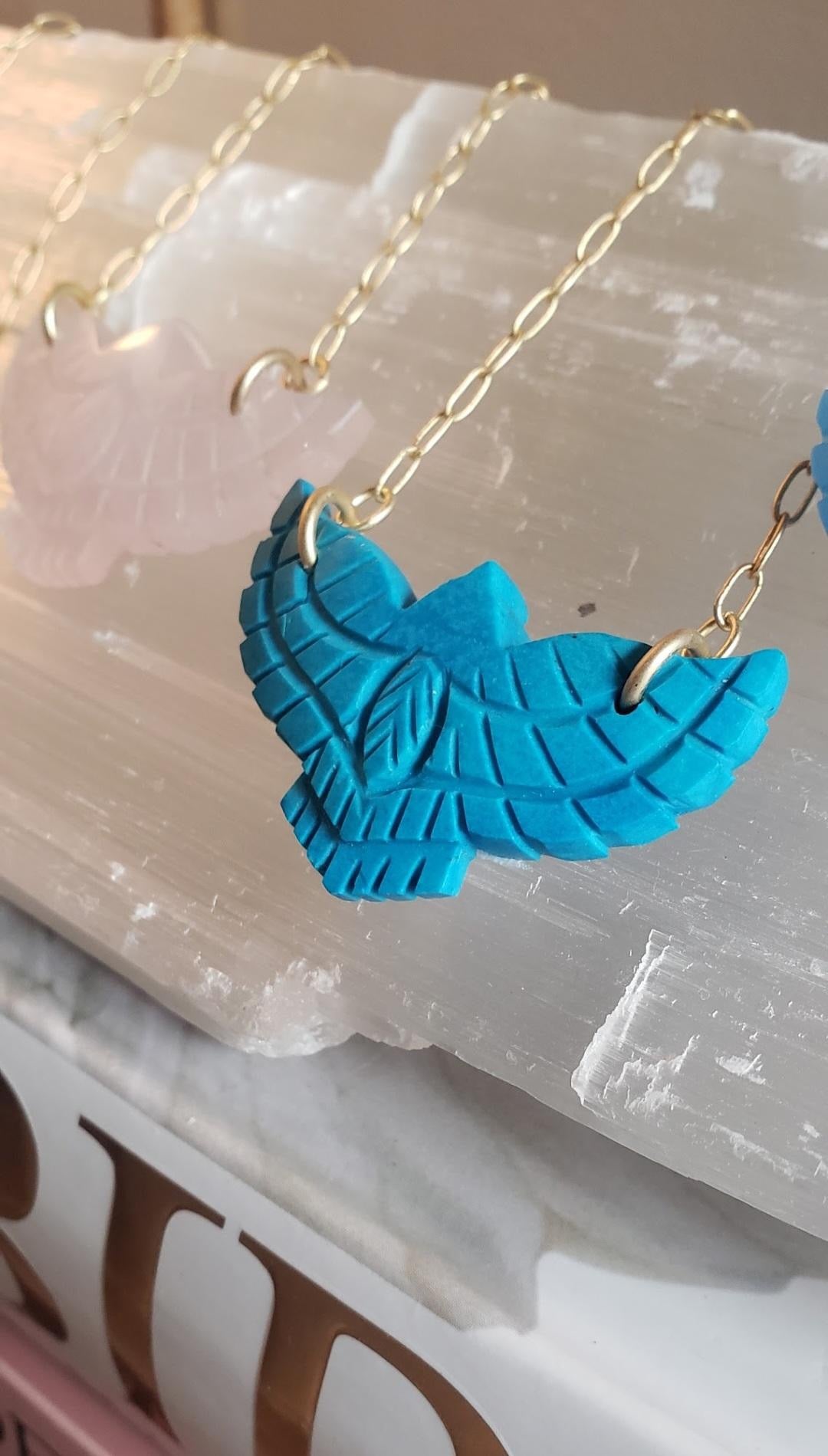 Large Thunderbird Necklace - Box Turtle