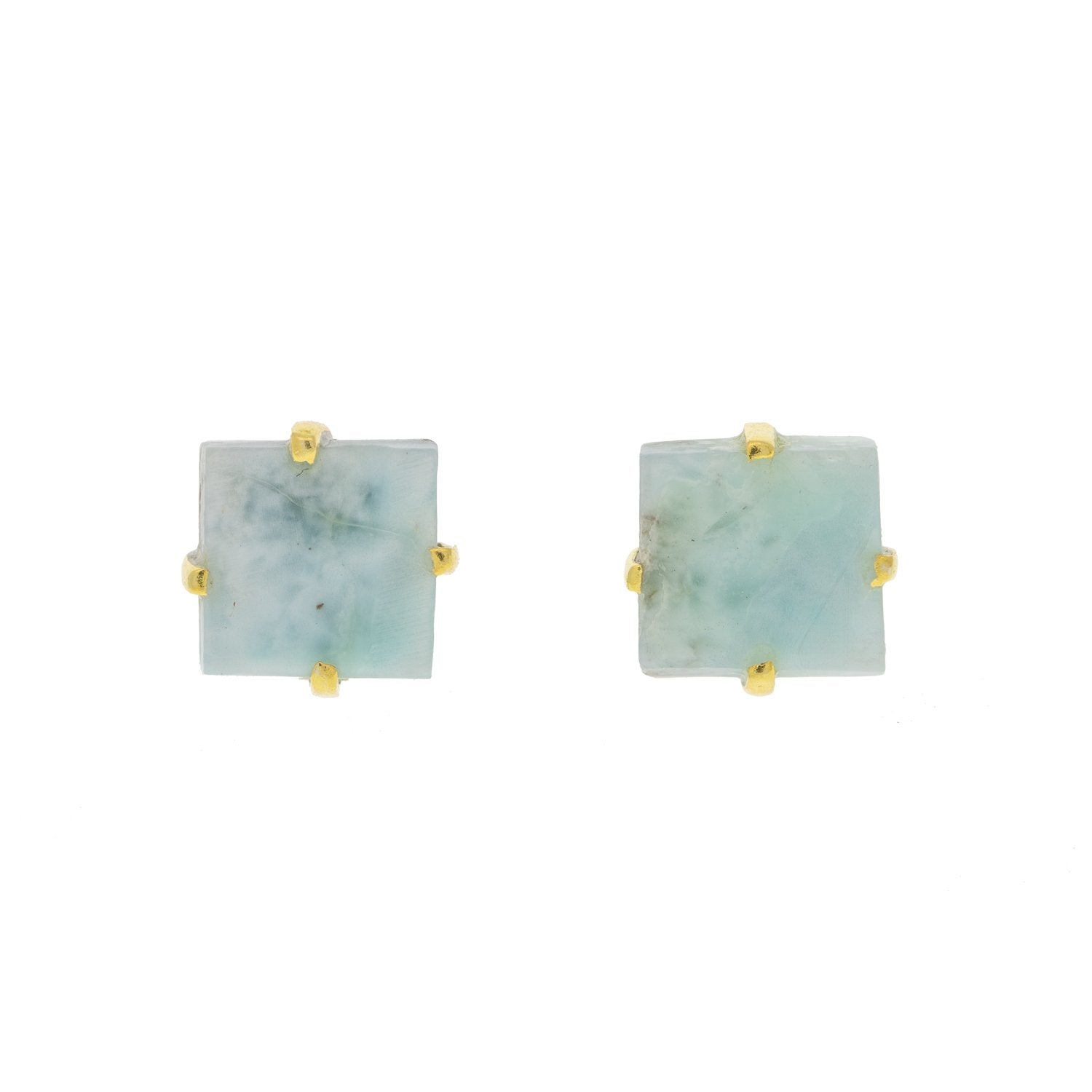 Larimar Earrings - Box Turtle