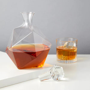 Faceted Crystal Decanter