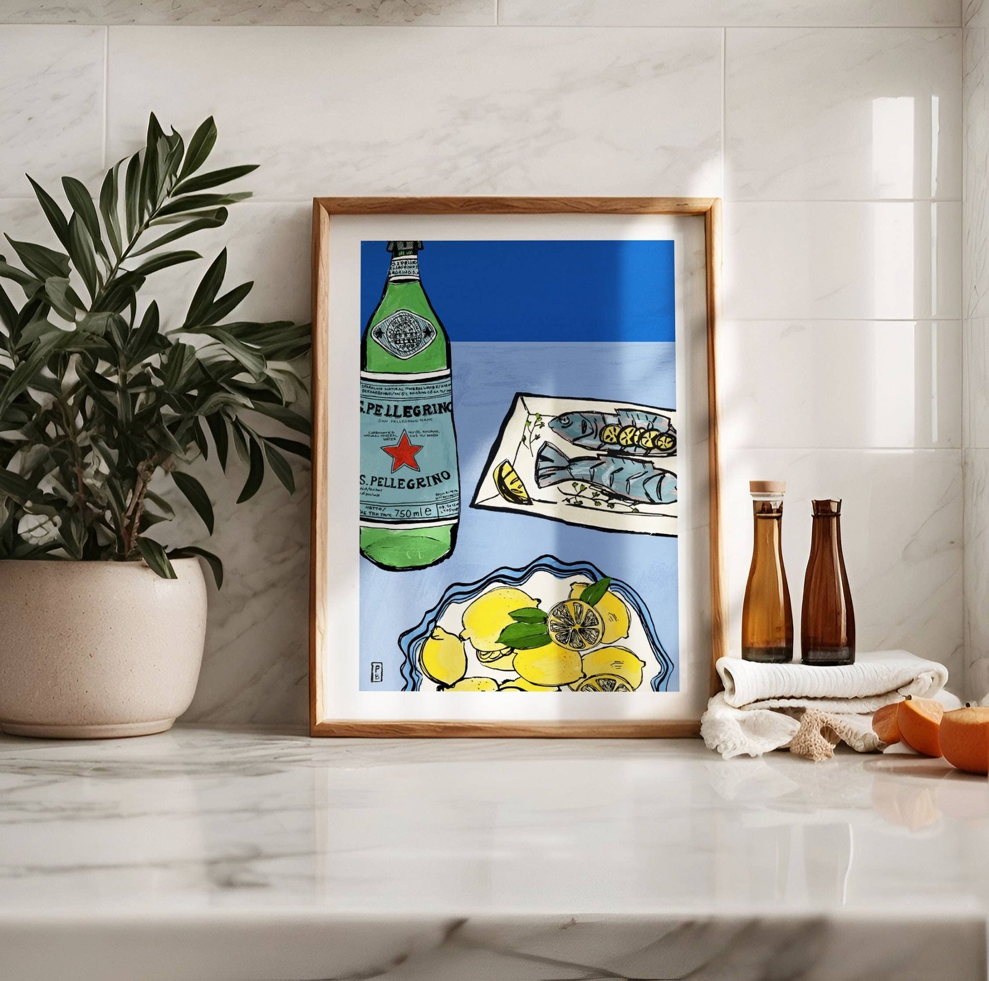 Lemon & Pellegrino Giclée Print - Box Turtle