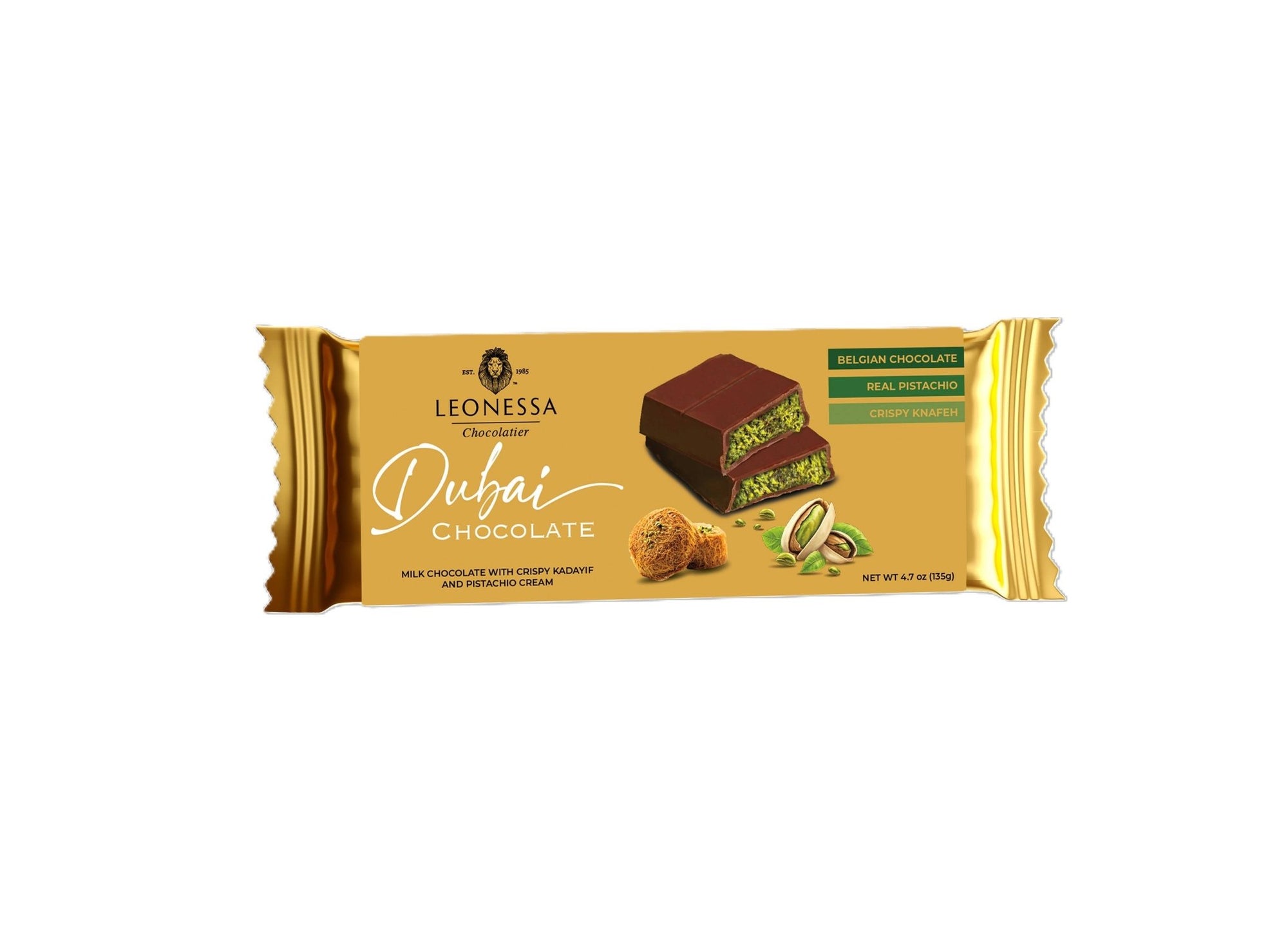 Leonessa Dubai Chocolate Bar - Box Turtle