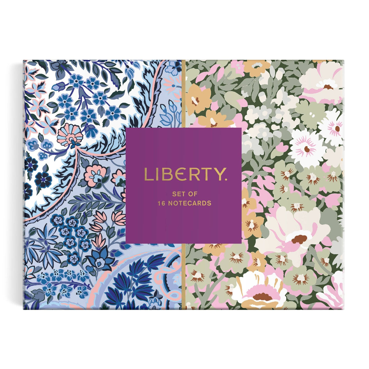 Liberty Floral Greeting Notecard Set - Box Turtle