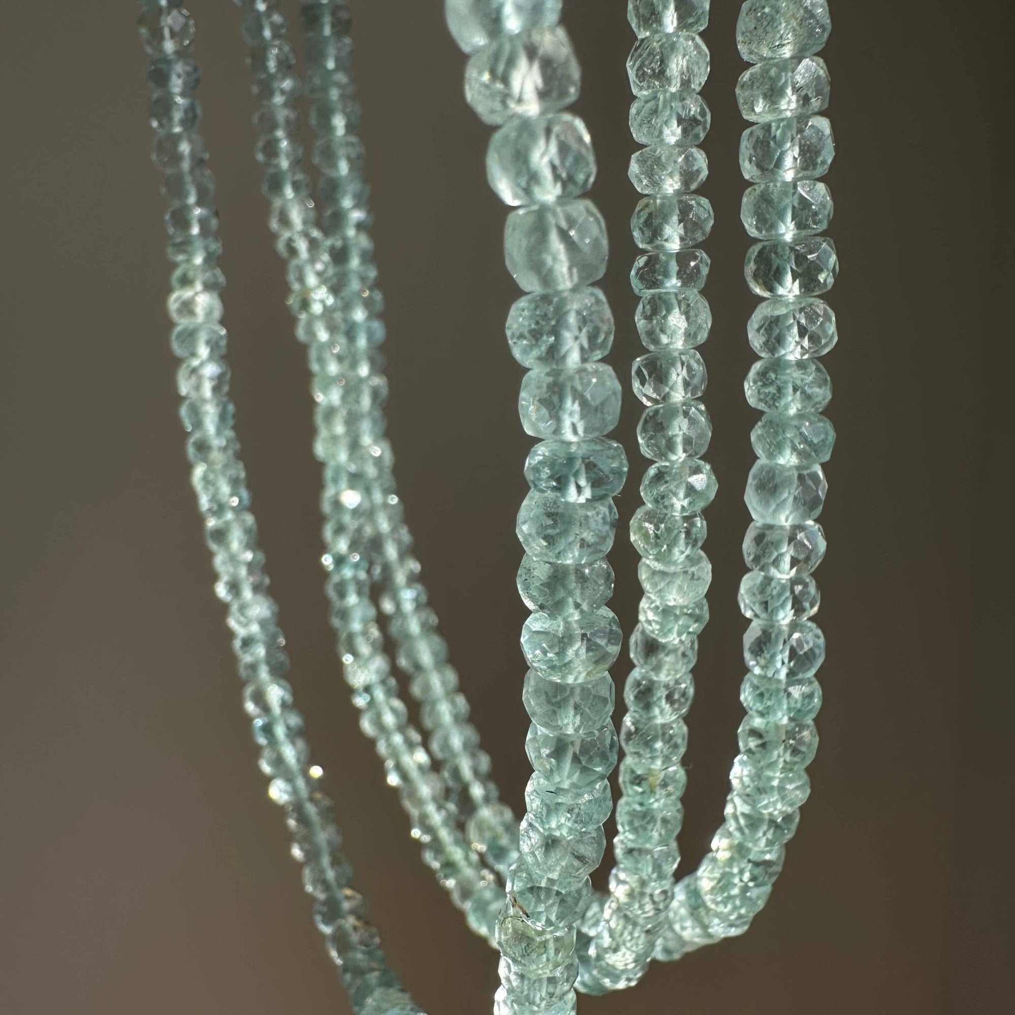 Light Blue Aquamarine Necklace - Box Turtle