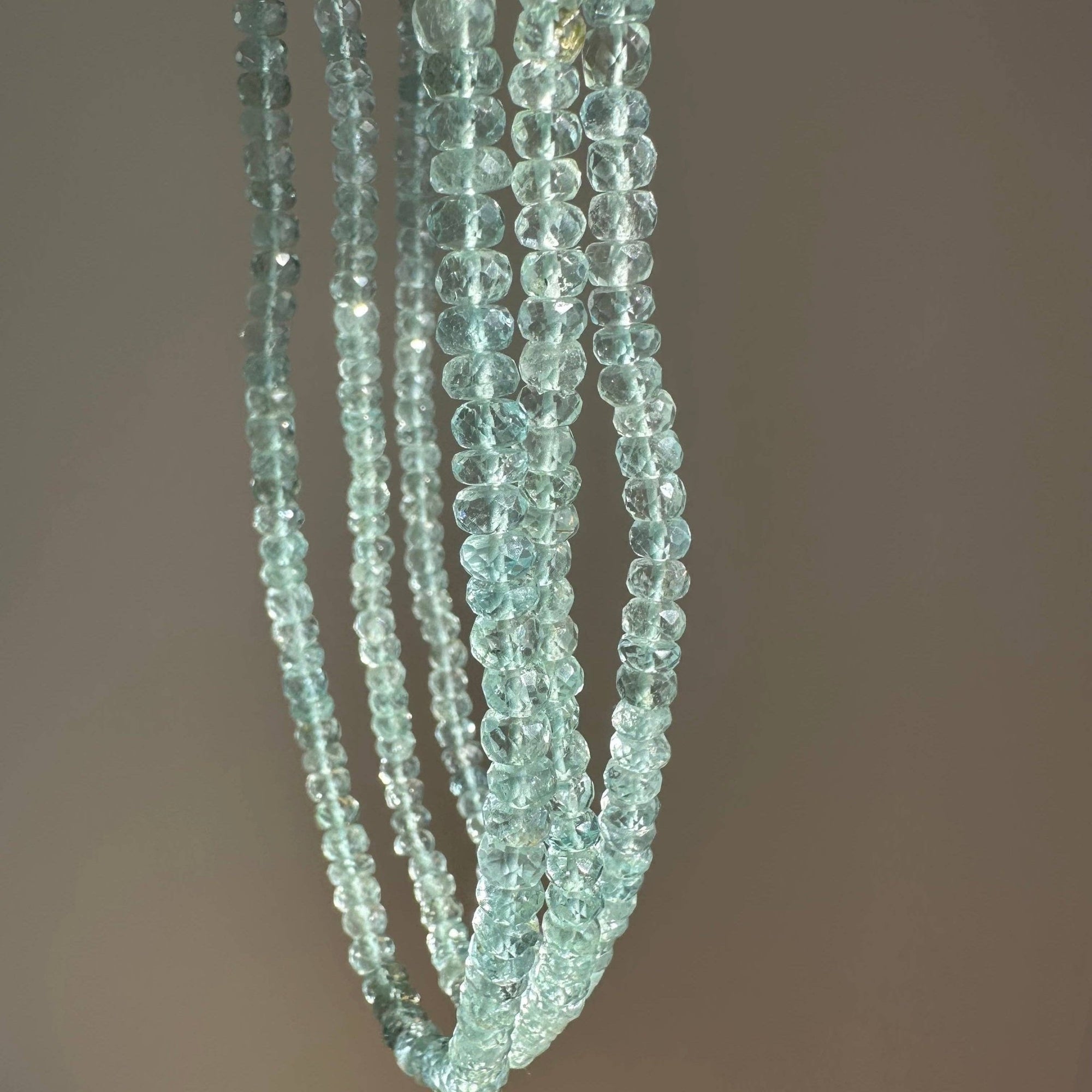 Light Blue Aquamarine Necklace - Box Turtle