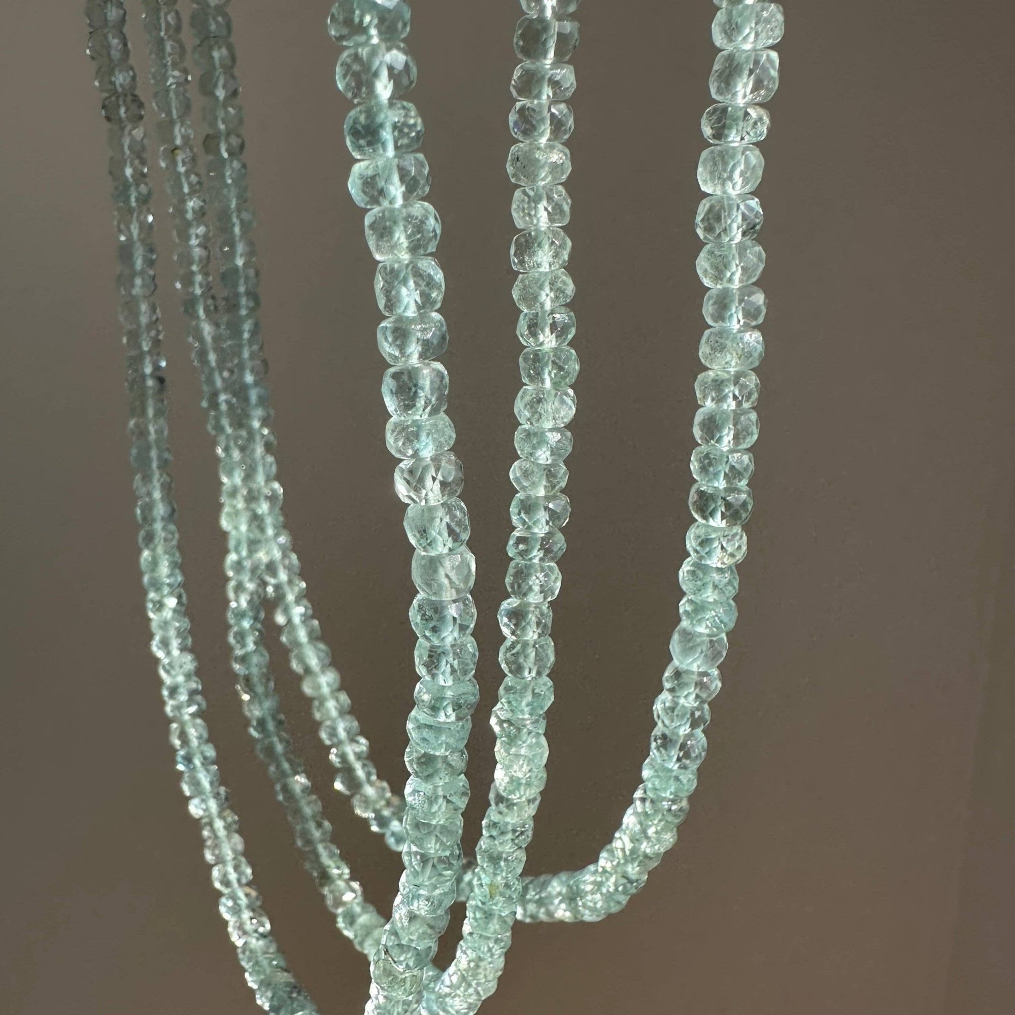 Light Blue Aquamarine Necklace - Box Turtle