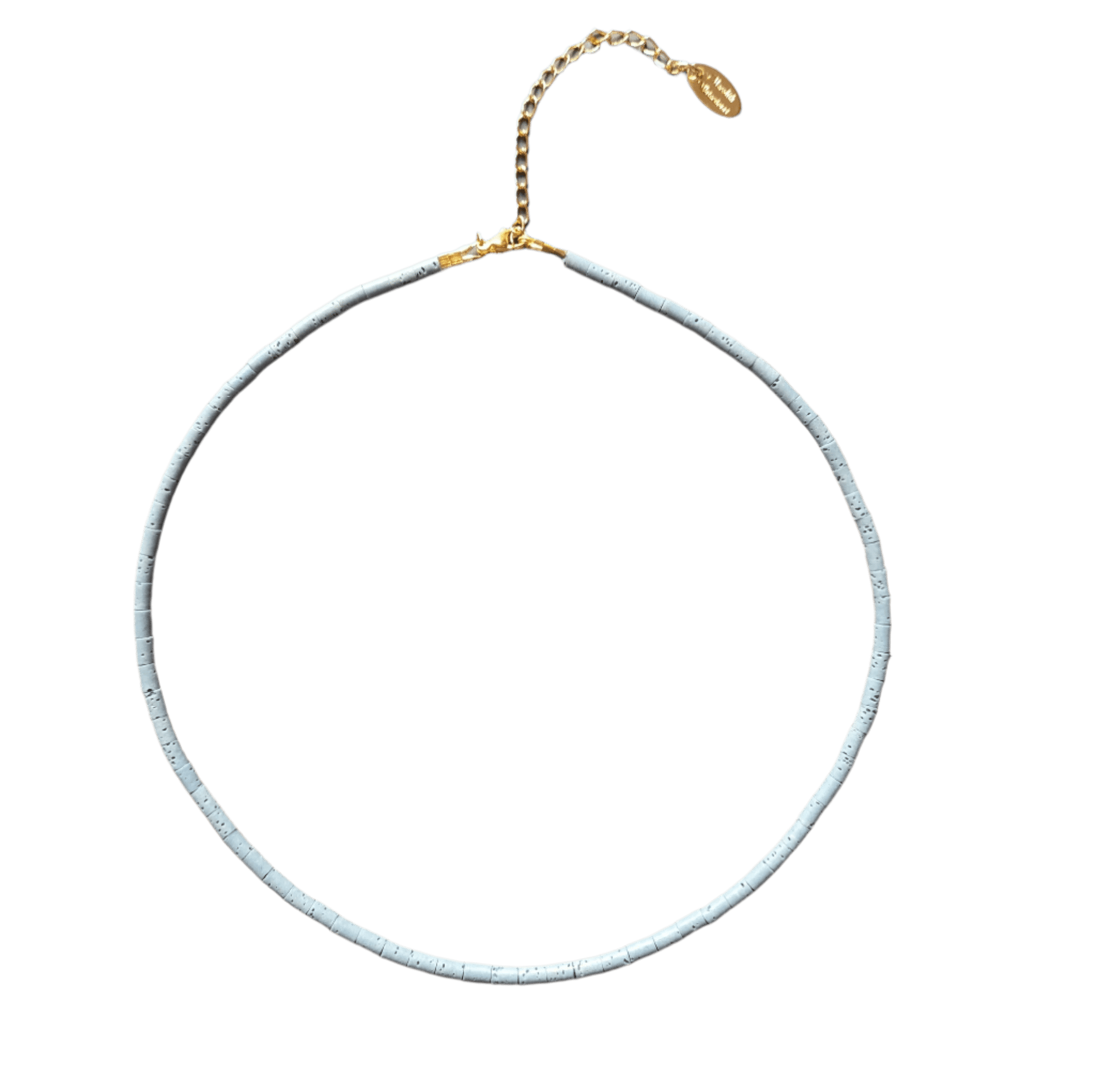 Light Blue Lava Rock Necklace - Box Turtle
