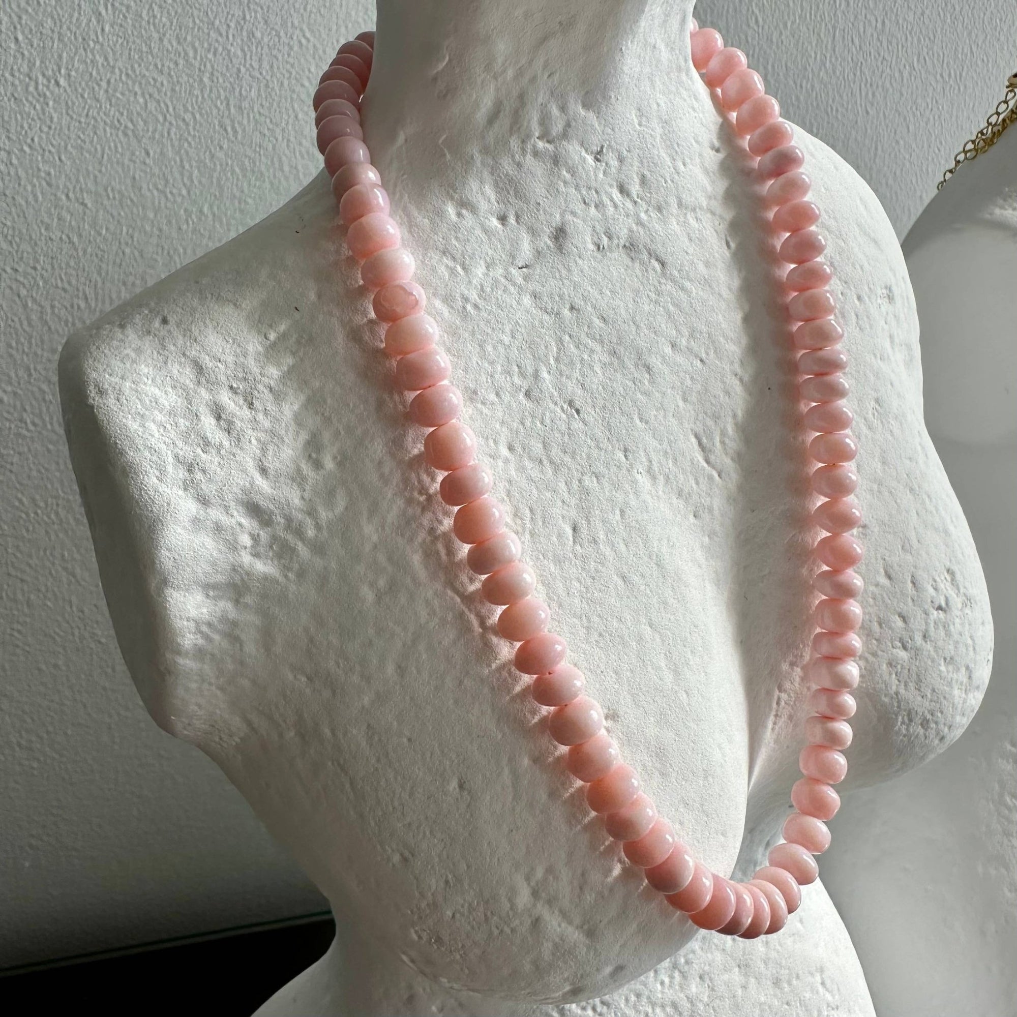 Light Pink Opal Necklace - Box Turtle