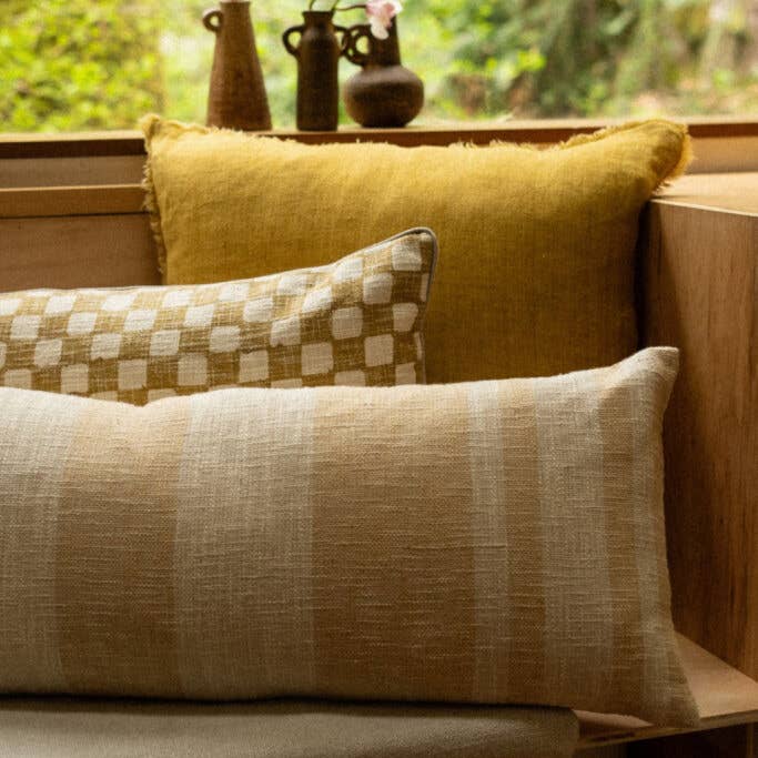 Lina Linen Pillow Cumin - Box Turtle