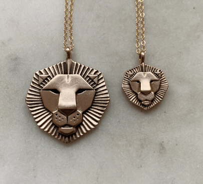 Lion Necklace - Box Turtle
