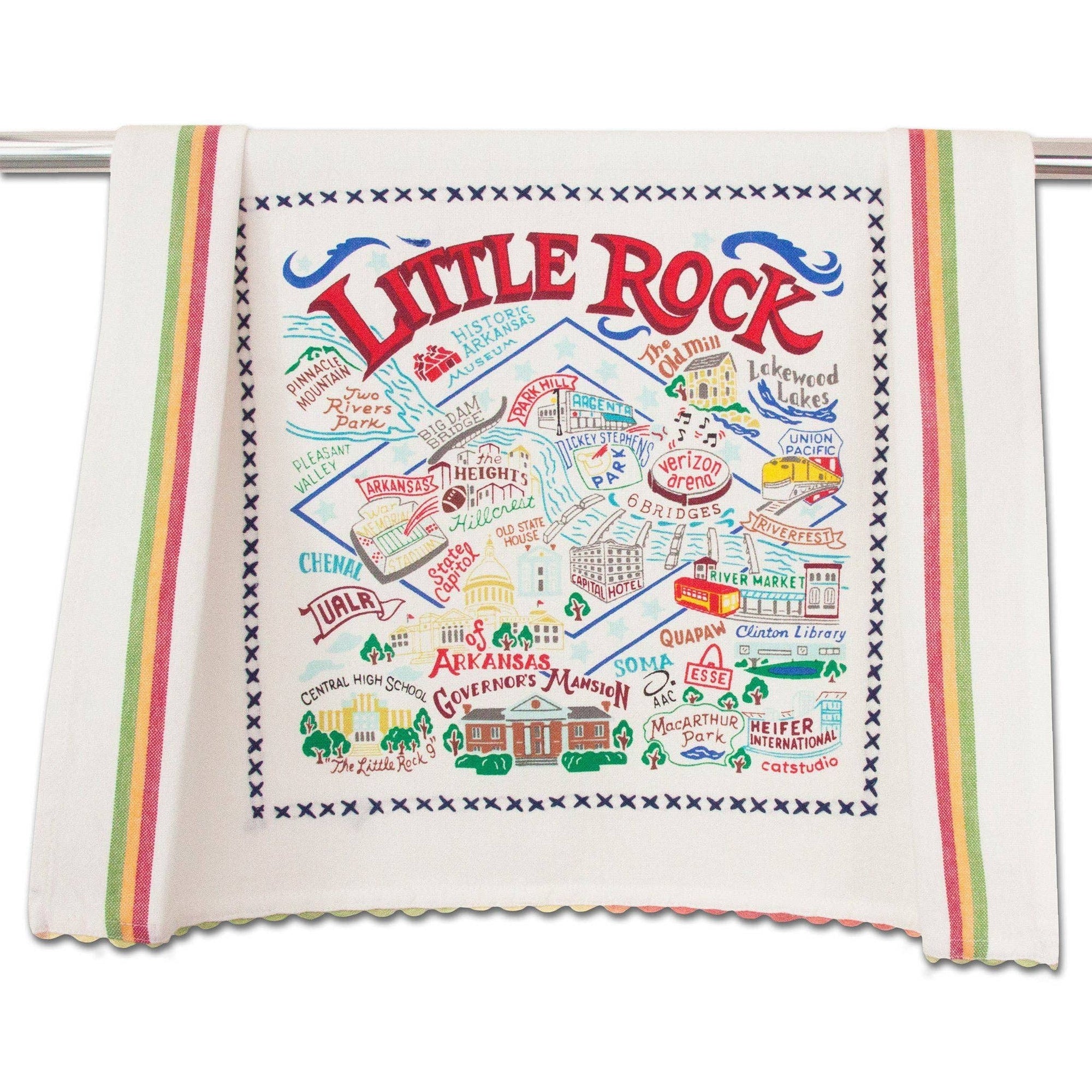Little Rock Dish Towel - Box Turtle