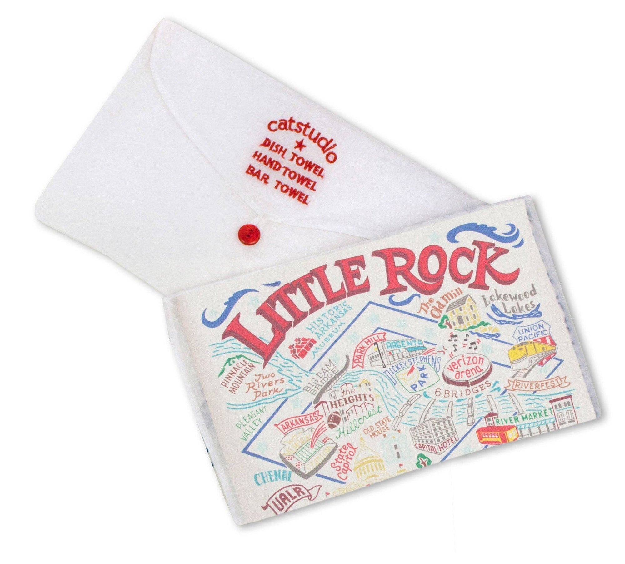 Little Rock Dish Towel - Box Turtle