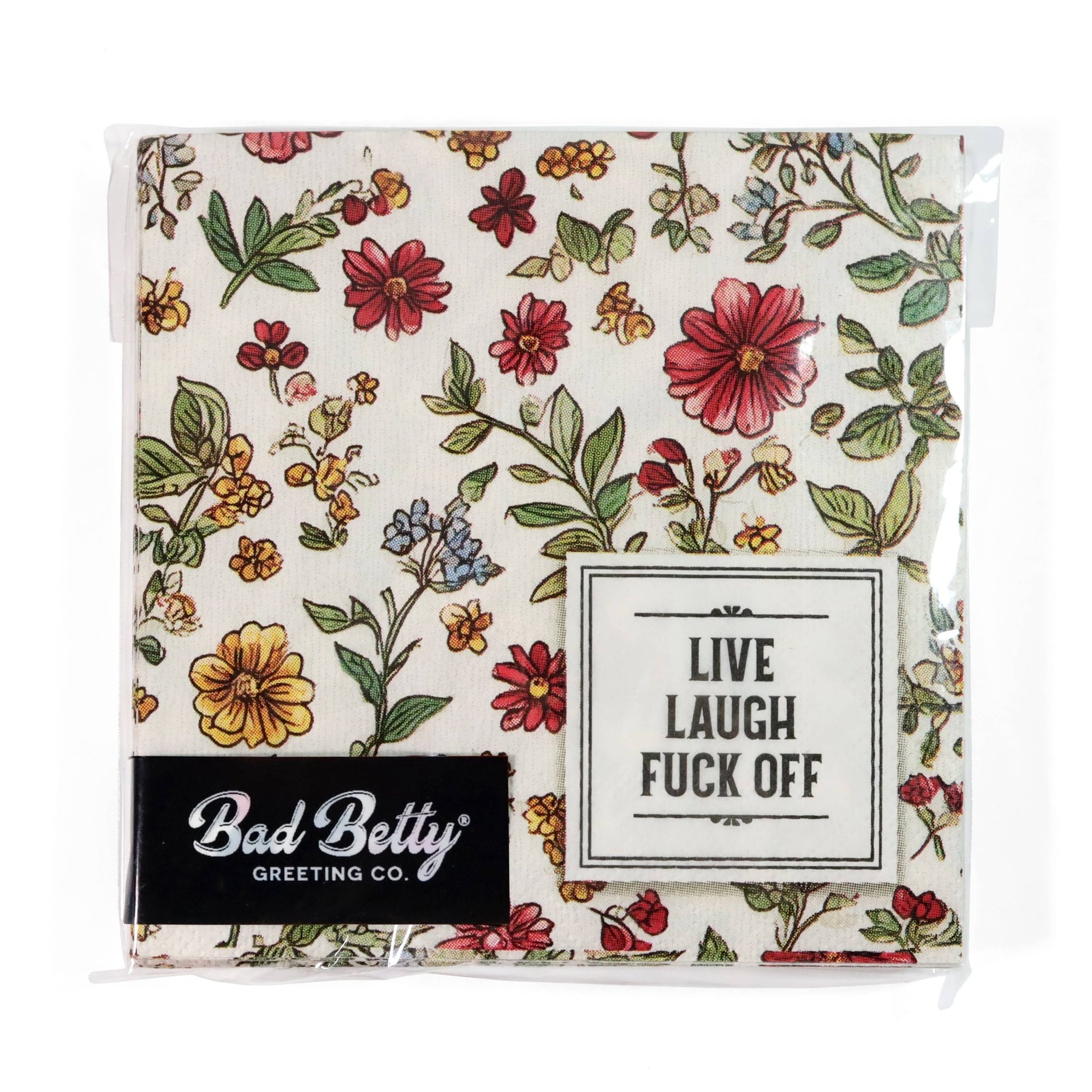 Live Laugh Fuck Off - Funny Cocktail Napkins - Box Turtle