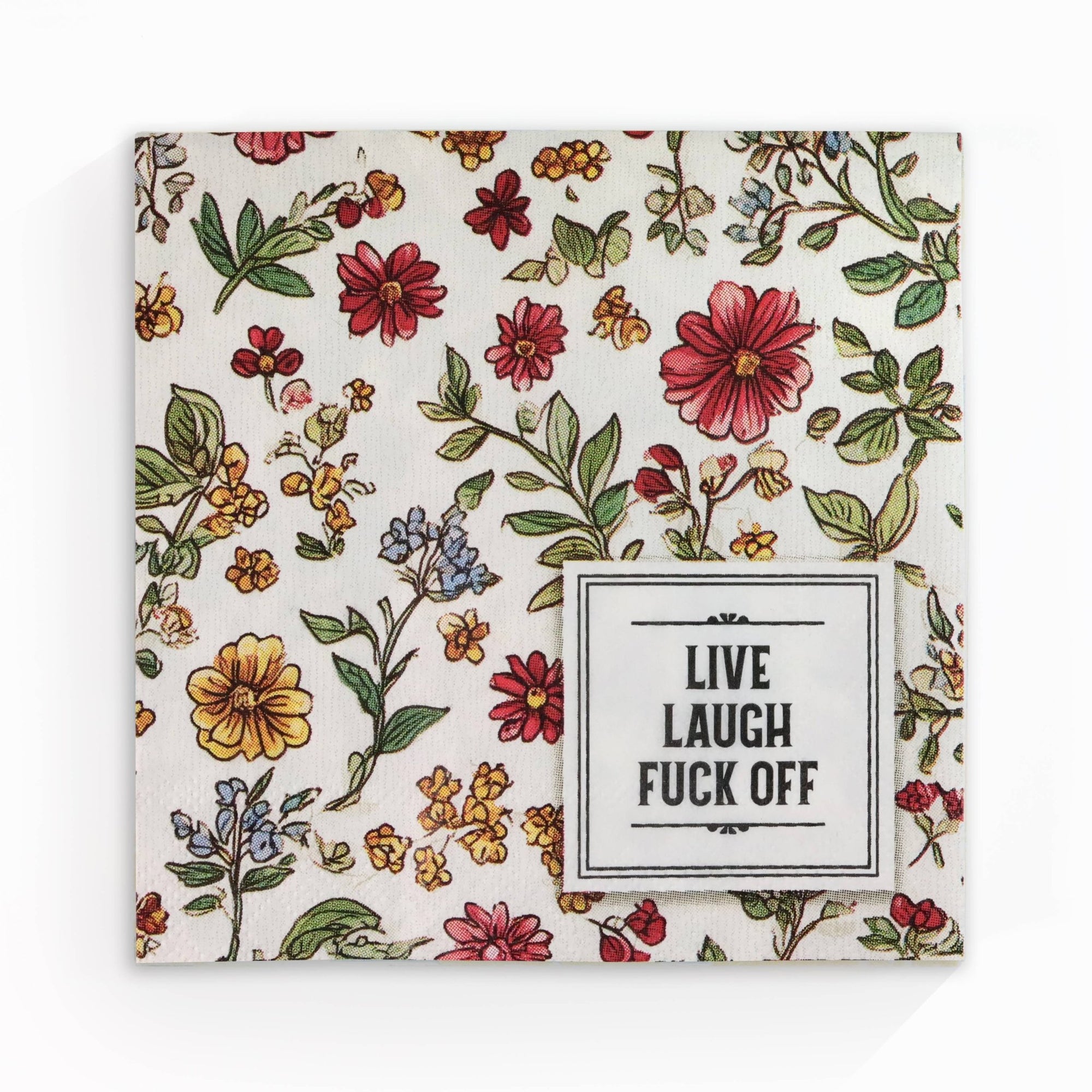 Live Laugh Fuck Off - Funny Cocktail Napkins - Box Turtle