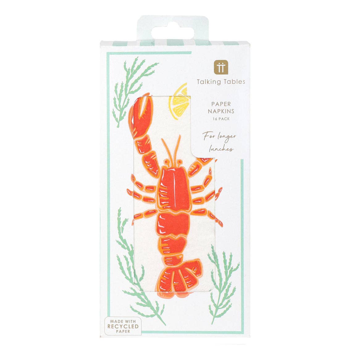 Lobster Long Lunch Paper Napkins - Box Turtle