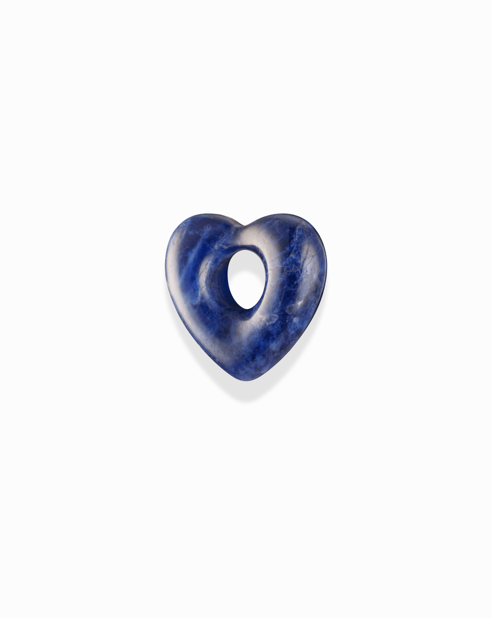Lola Heart Sodalite Gemstone Spacer - Box Turtle