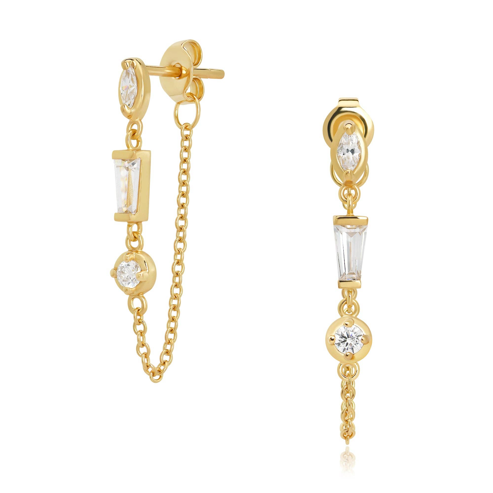 Lorelei Chain Studs - Box Turtle