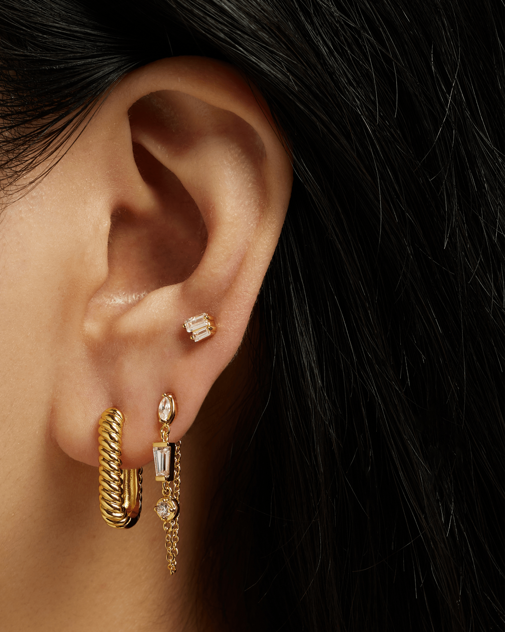 Lorelei Chain Studs - Box Turtle