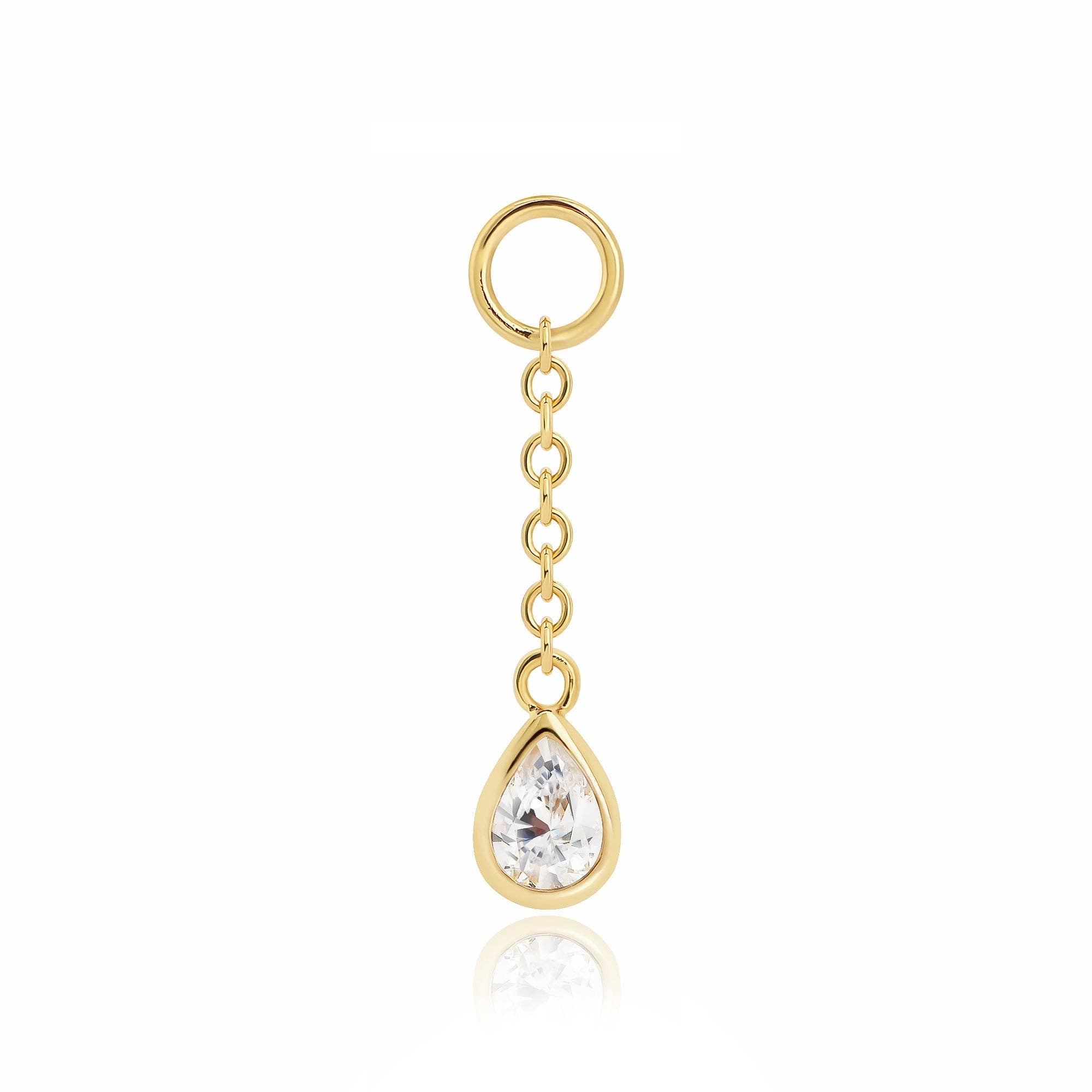 Lorette Drop Earring Charm - Box Turtle