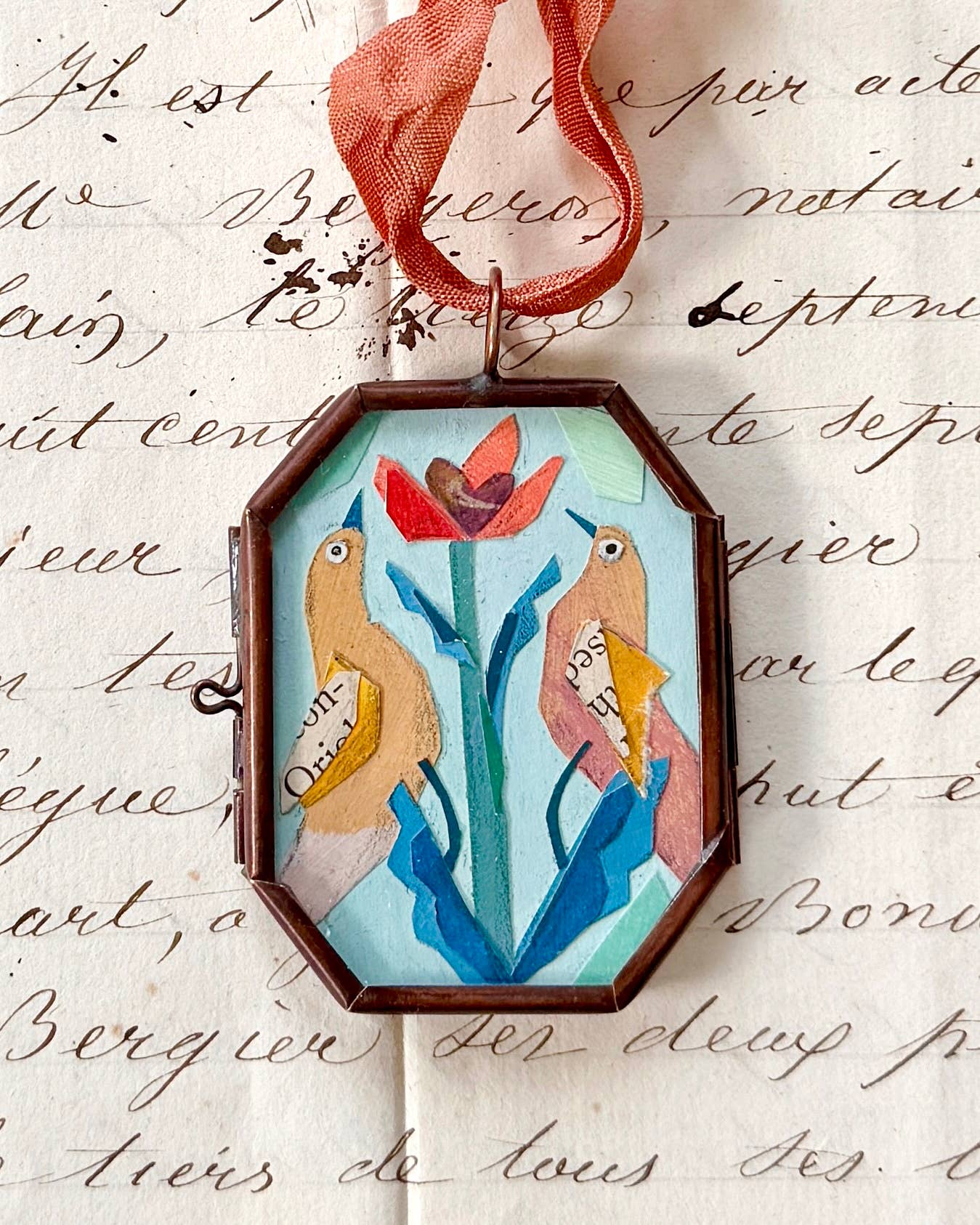 Love Birds ~ Objet d’Art - Box Turtle