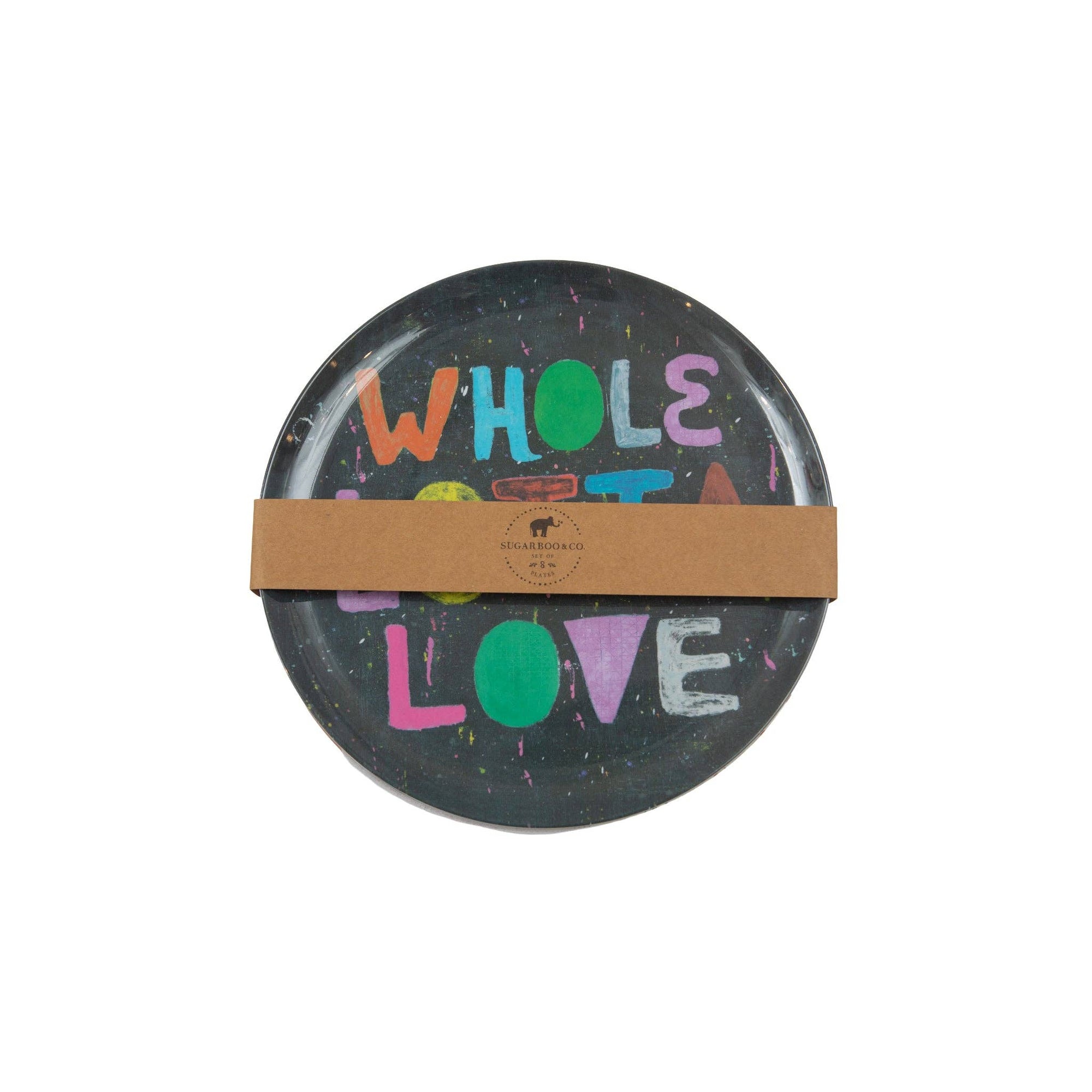 Love Melamine Plate - Box Turtle