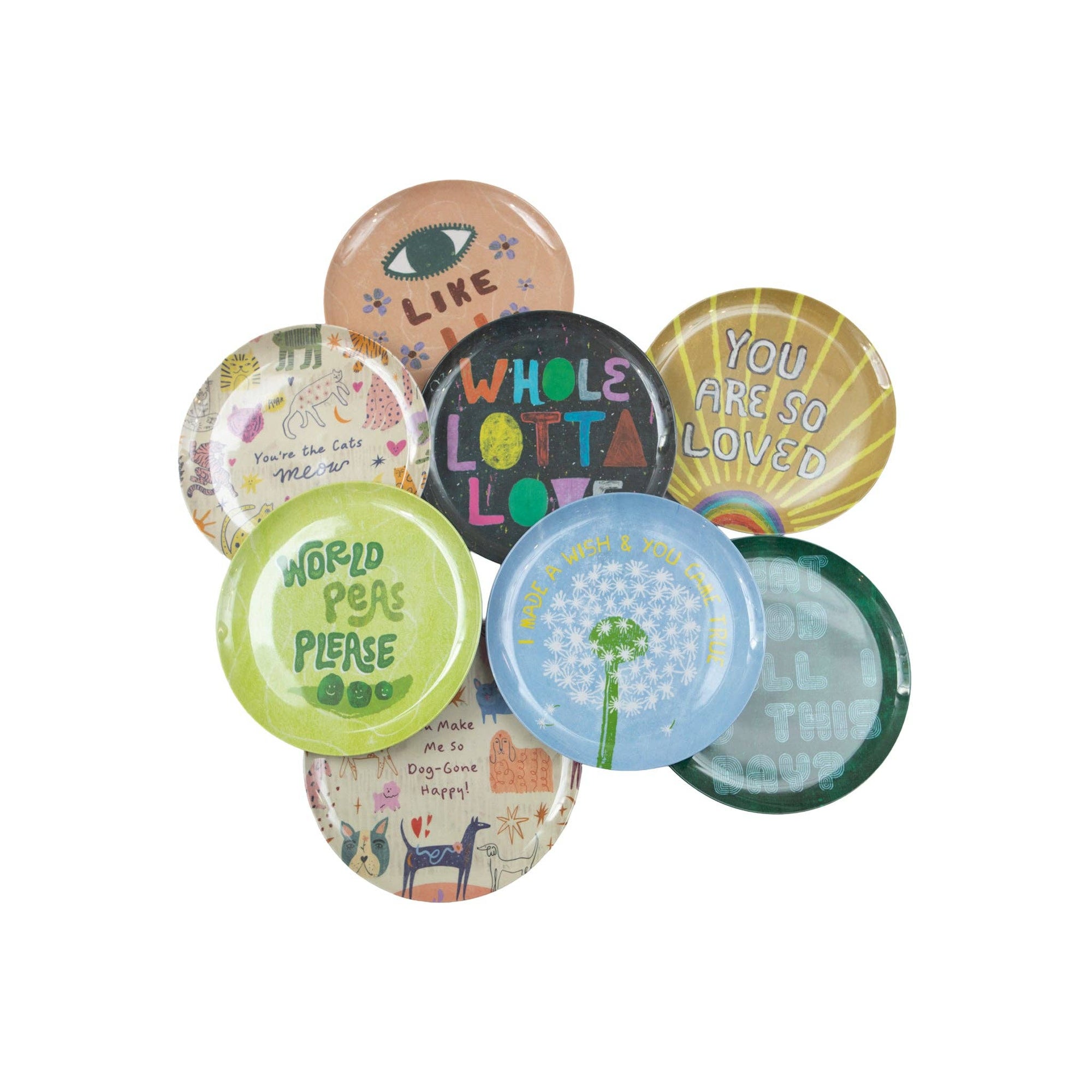 Love Melamine Plate - Box Turtle