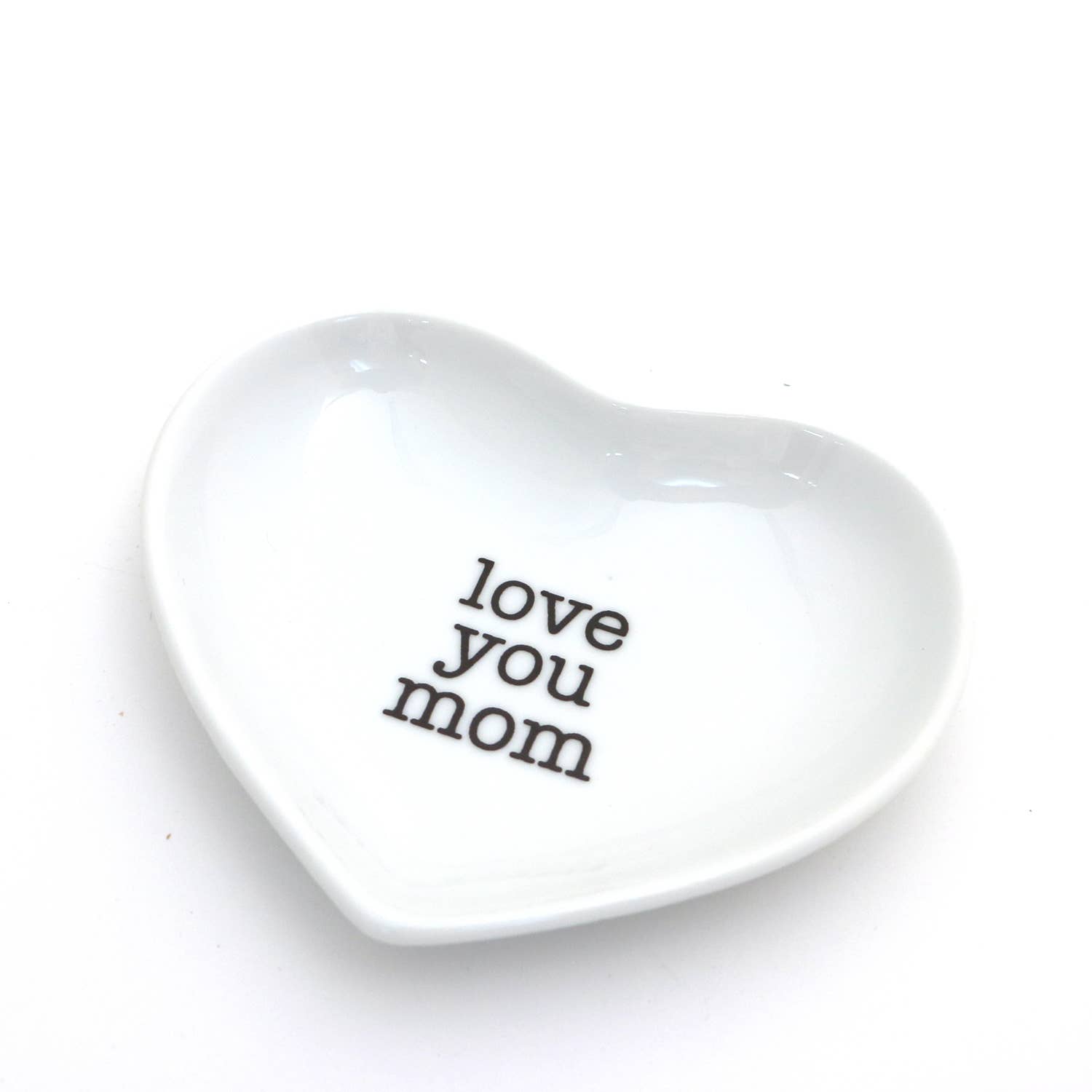 Love You Mom Heart Shaped Dish - Box Turtle