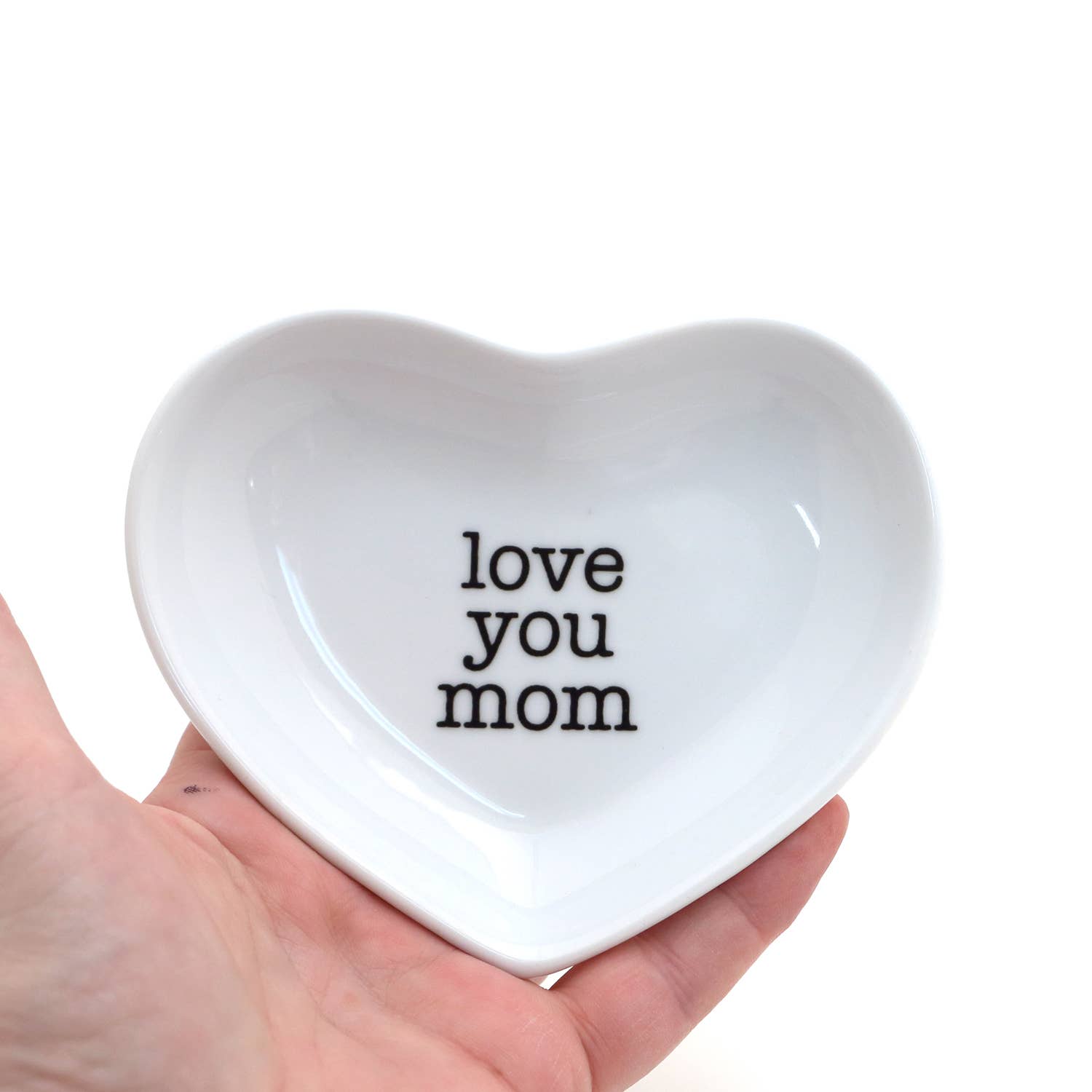 Love You Mom Heart Shaped Dish - Box Turtle