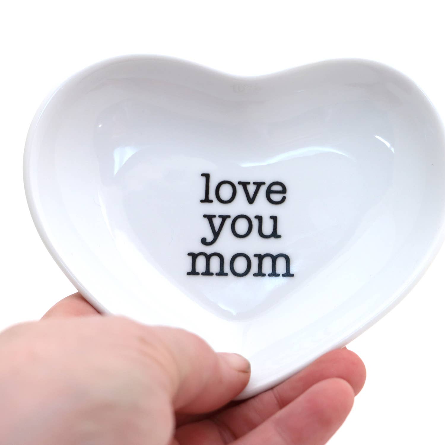 Love You Mom Heart Shaped Dish - Box Turtle