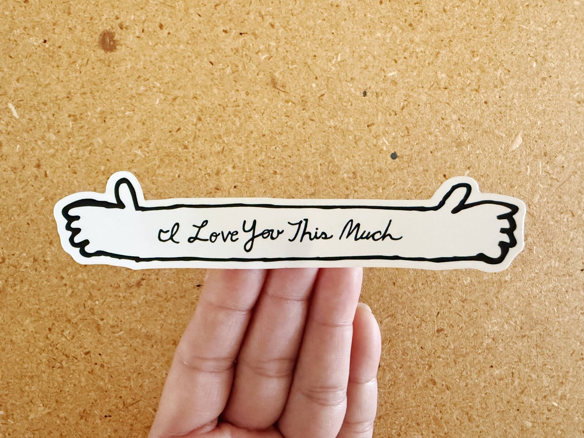 Love You This Much Sticker - Box Turtle