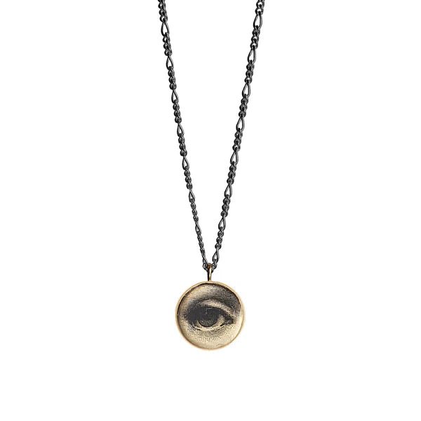Lovers' Eye Pendant Necklace - Box Turtle